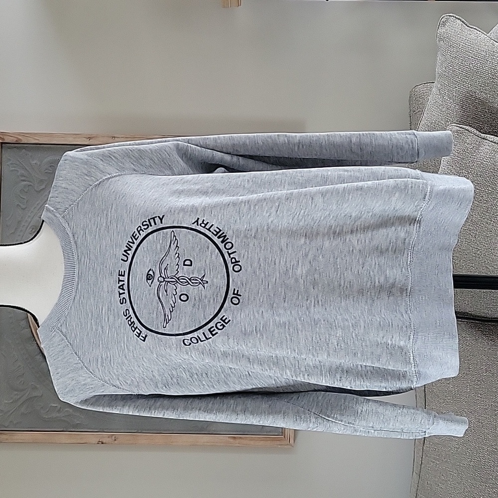 Ferris State University College of‎ Optometry Sweatshirt Vintage Bassett-Walker
